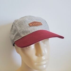 DOZER Quality Headwear Heathered Gray Burgandy Corduroy Youth Boys Hat Cap